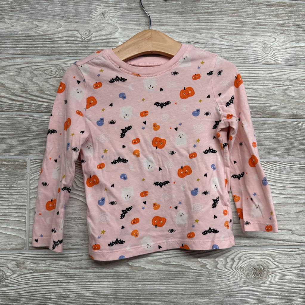 LS Shirt Pumpkins Bats Ghosts 4T