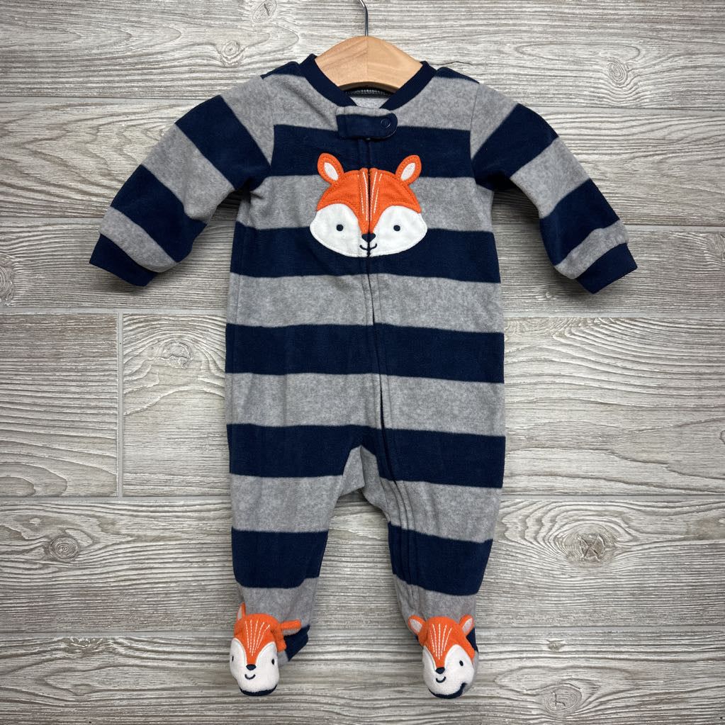 Blanket Sleeper Stripes Fox 0-3M