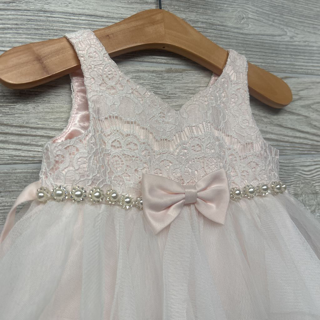 Tank Lace Tulle Dress Rhinestones 12M