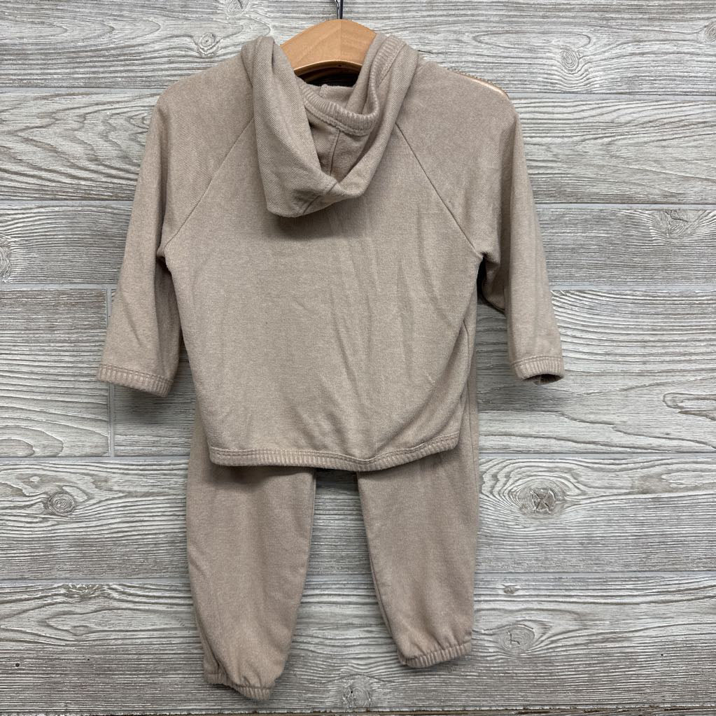 Hacci Pullover W/ Hood & Joggers 18M