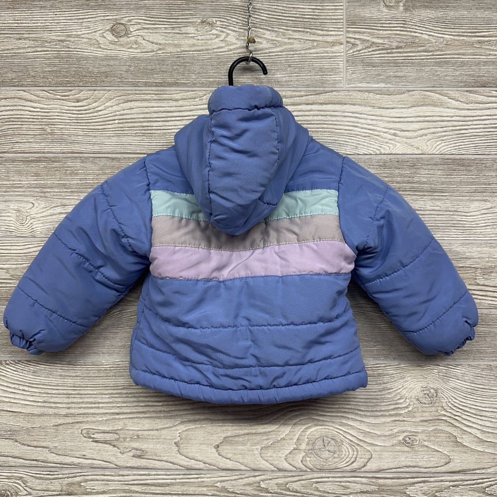 Winter Coat Stripes 2t