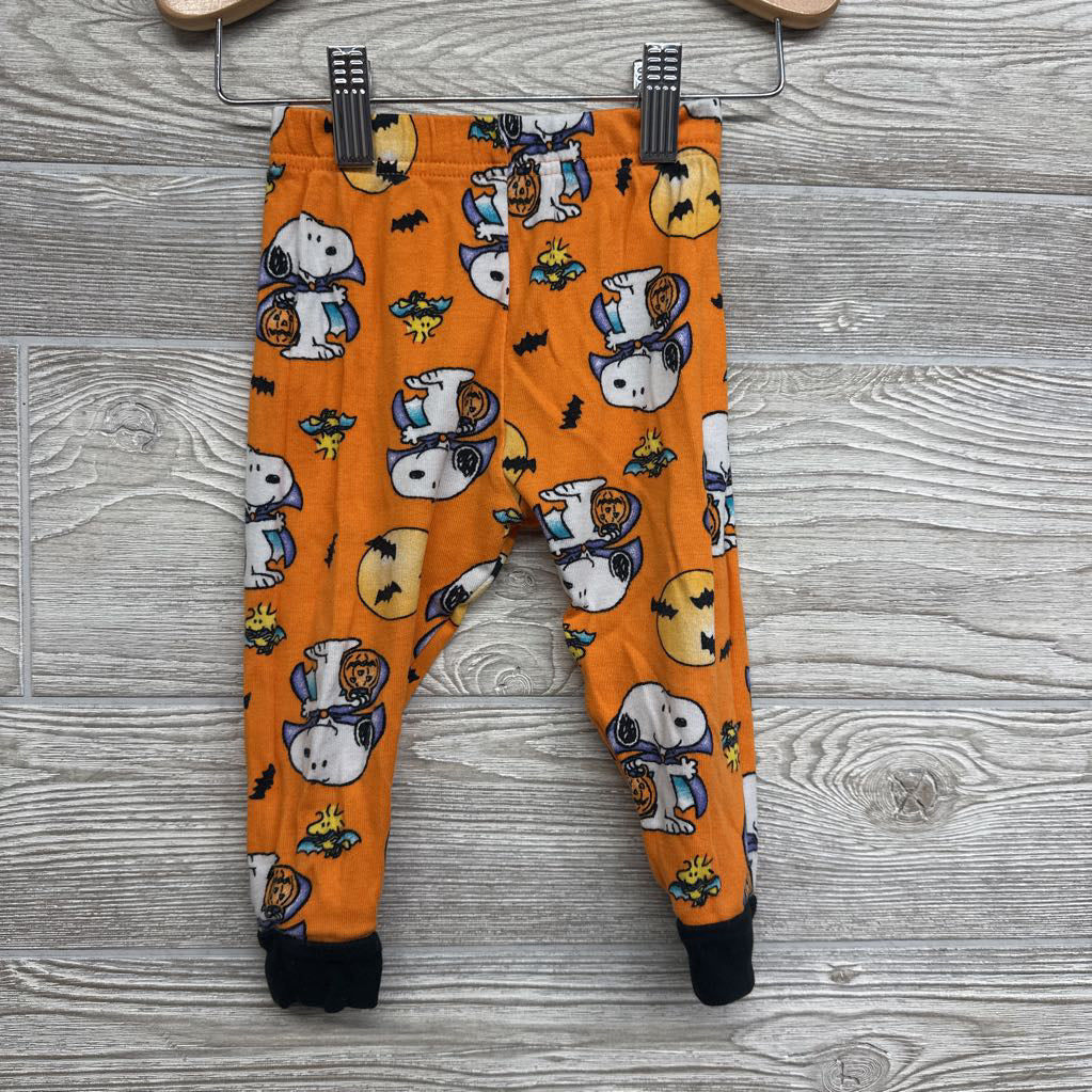 2 Pc LS PJs Snoopy Trick Or Treating Bats 2T