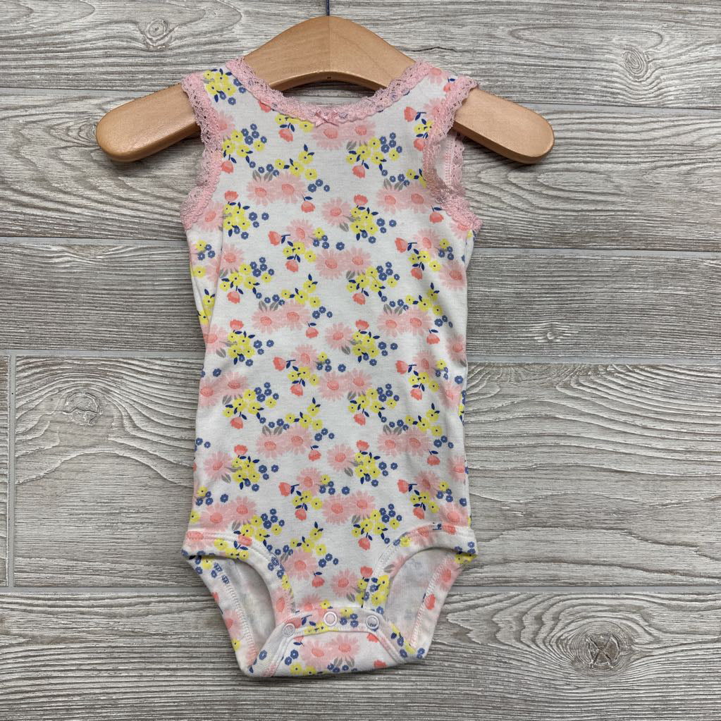 5 Pk Lace Trim Tank Bodysuits Watermelons Giraffes Flowers
