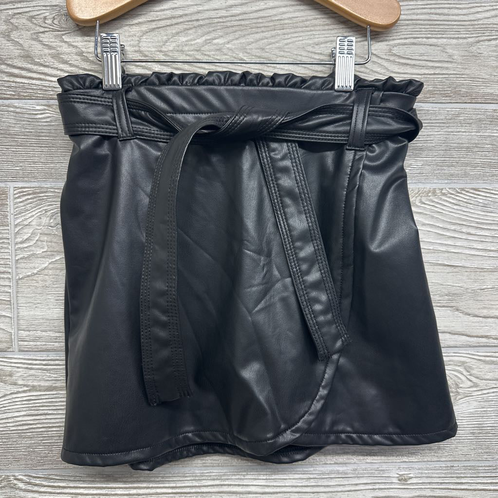 Faux Leather Skirt W/ Belt 11-12