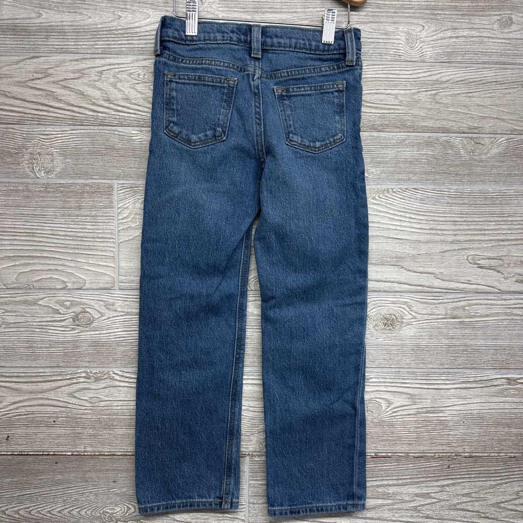 Straight Jeans Patched Knees 6T