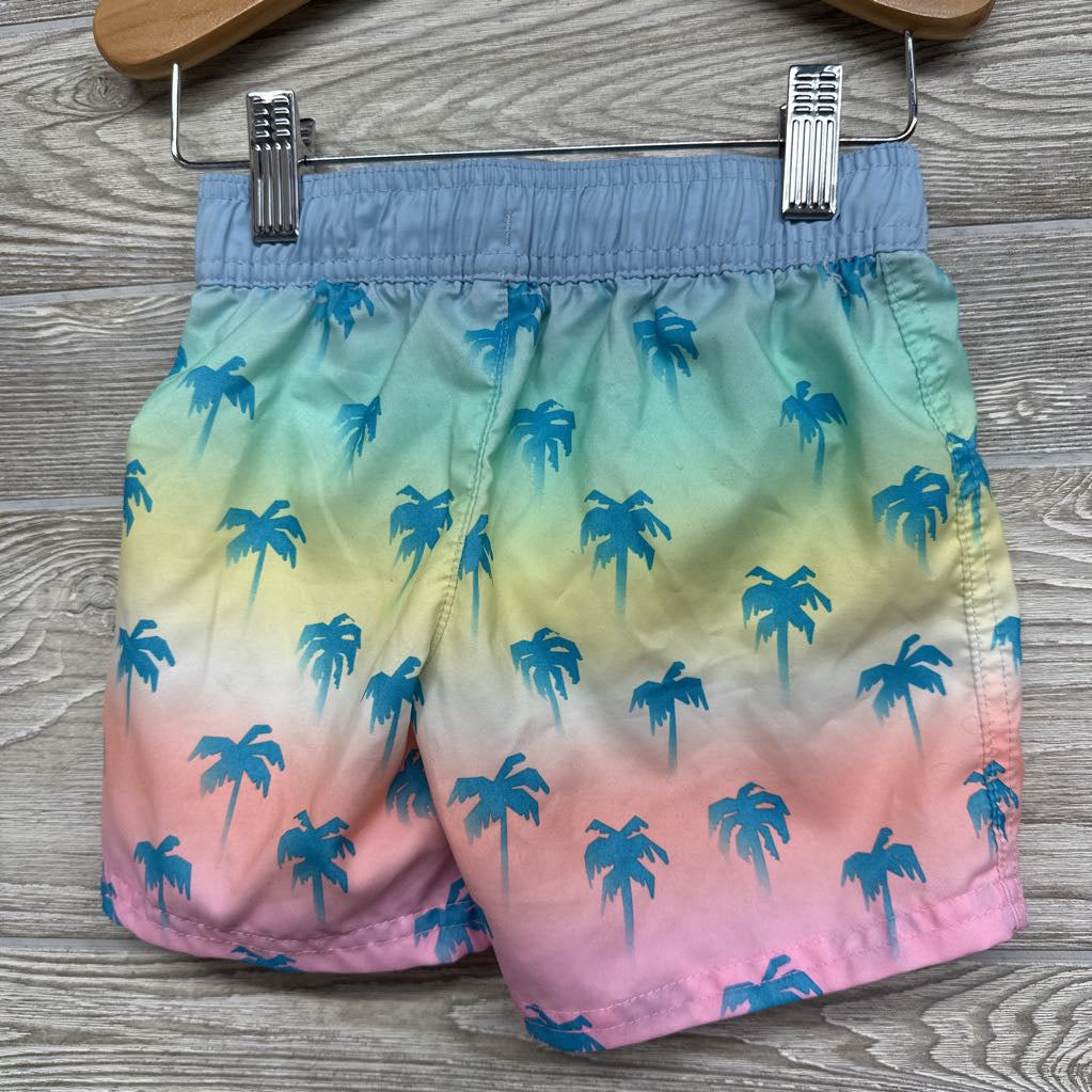 Swim Trunks Palm Trees 4T