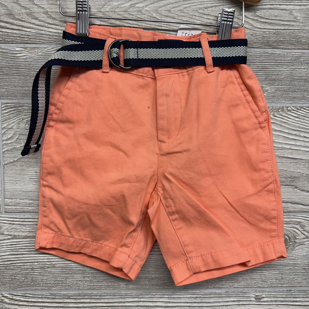 NEW Flat Front Shorts W/ Belt 5