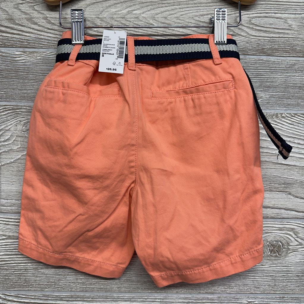 NEW Flat Front Shorts W/ Belt 5