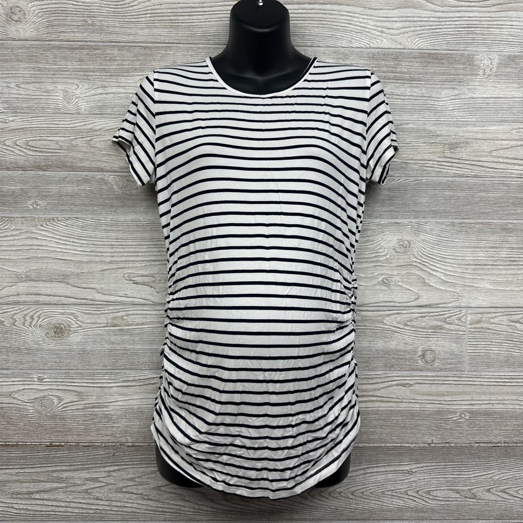 Ruched Shirt Stripes XL