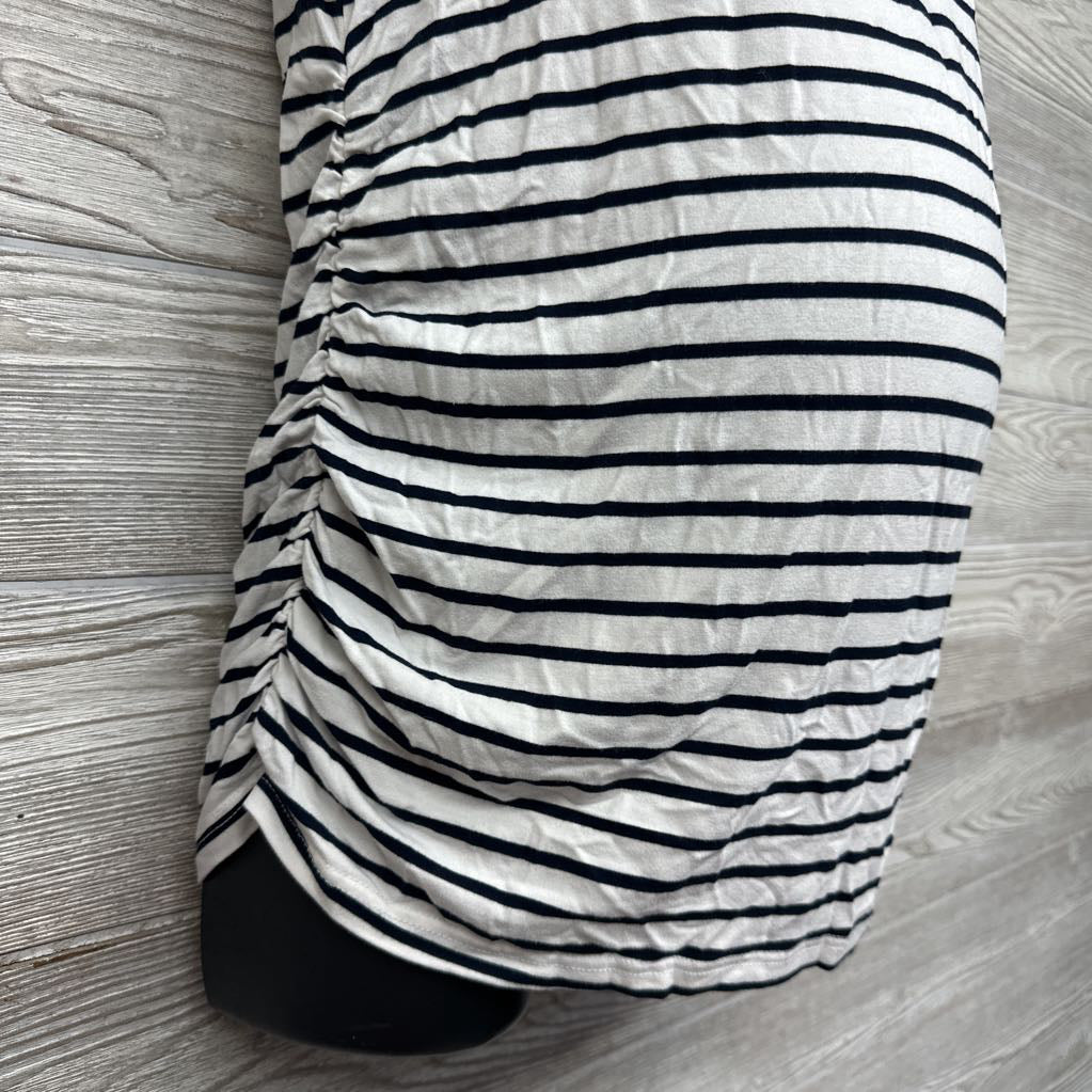 Ruched Shirt Stripes XL