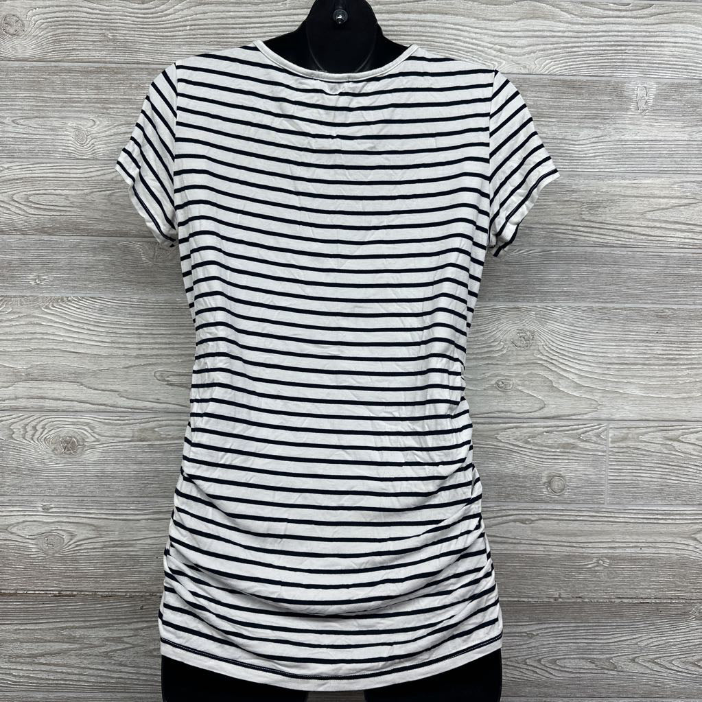 Ruched Shirt Stripes XL