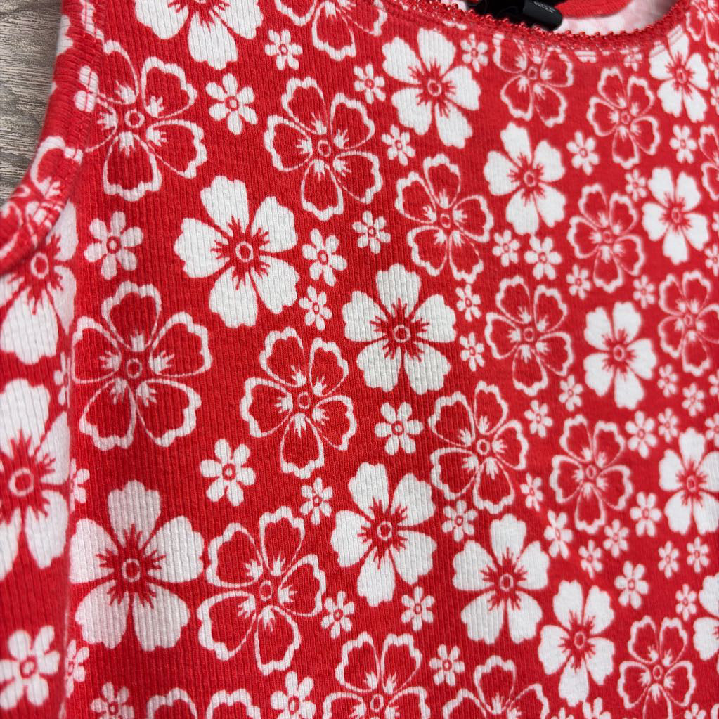 Ribbed Tank Dress Flowers 16-18