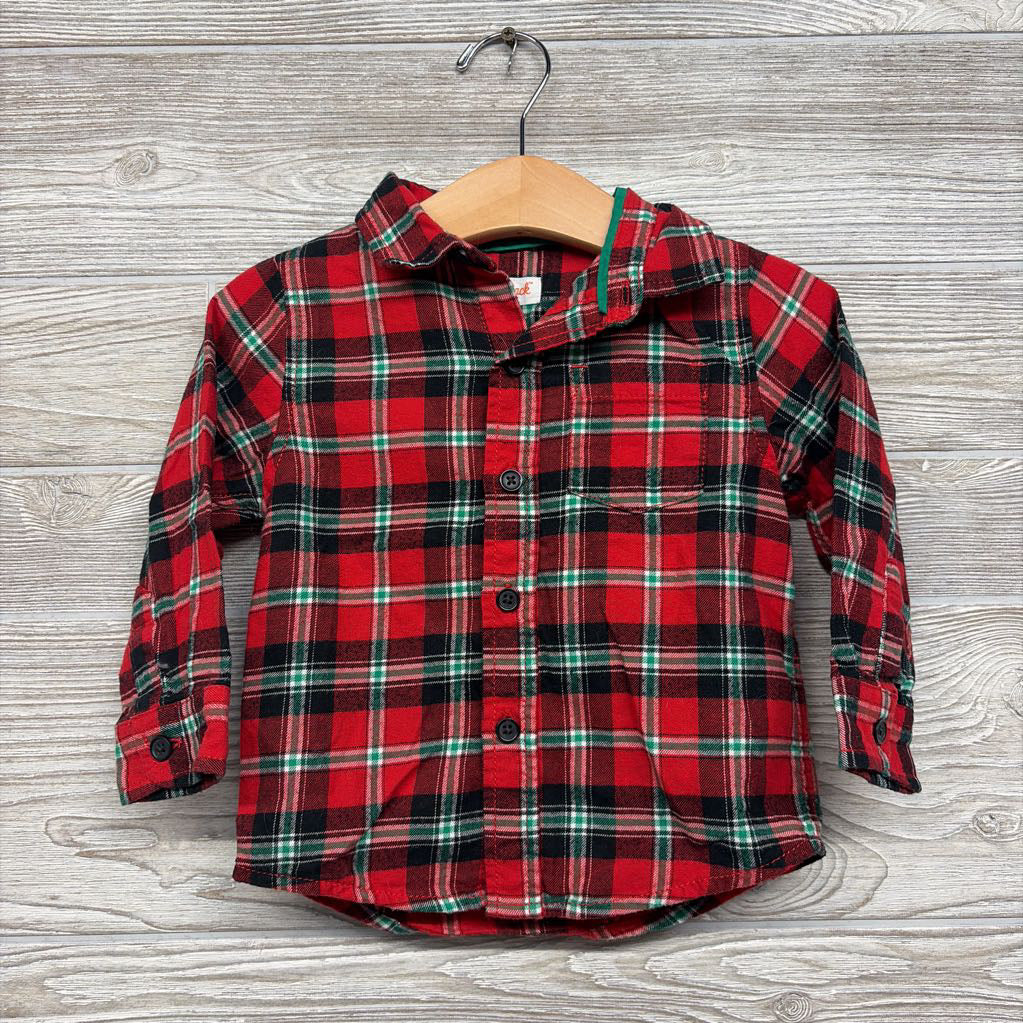 LS Plaid Button Up Shirt 18M
