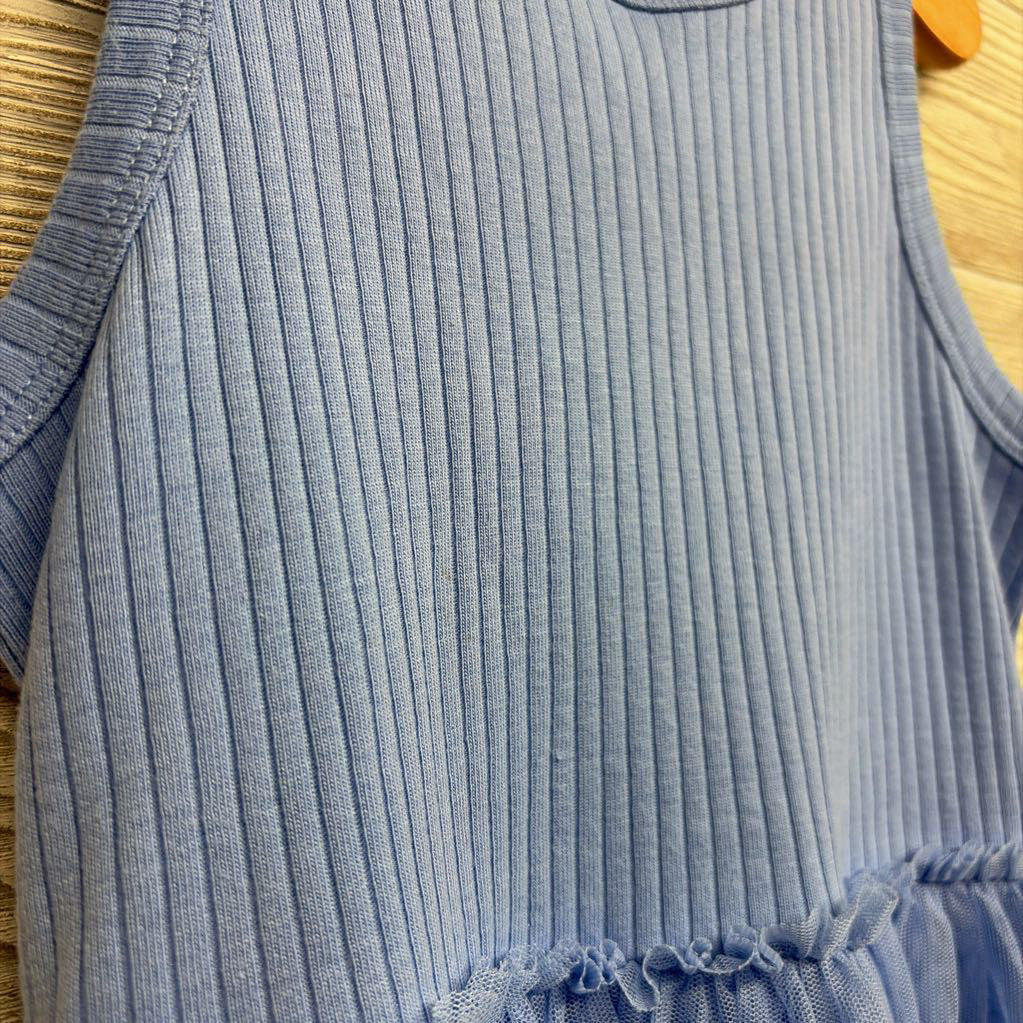Ribbed Tank Tulle Dress 7-8