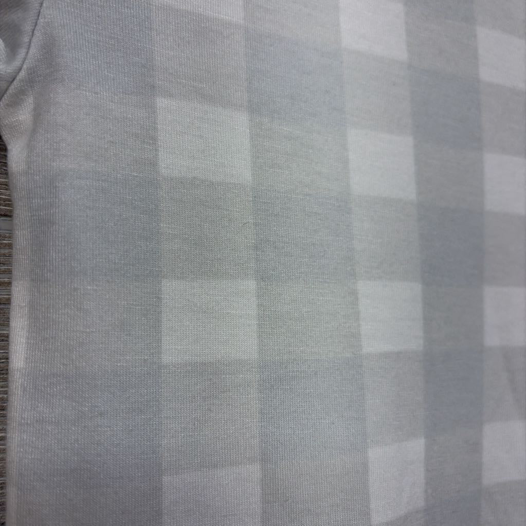 LS PJ Gown Buffalo Plaid 0-6M