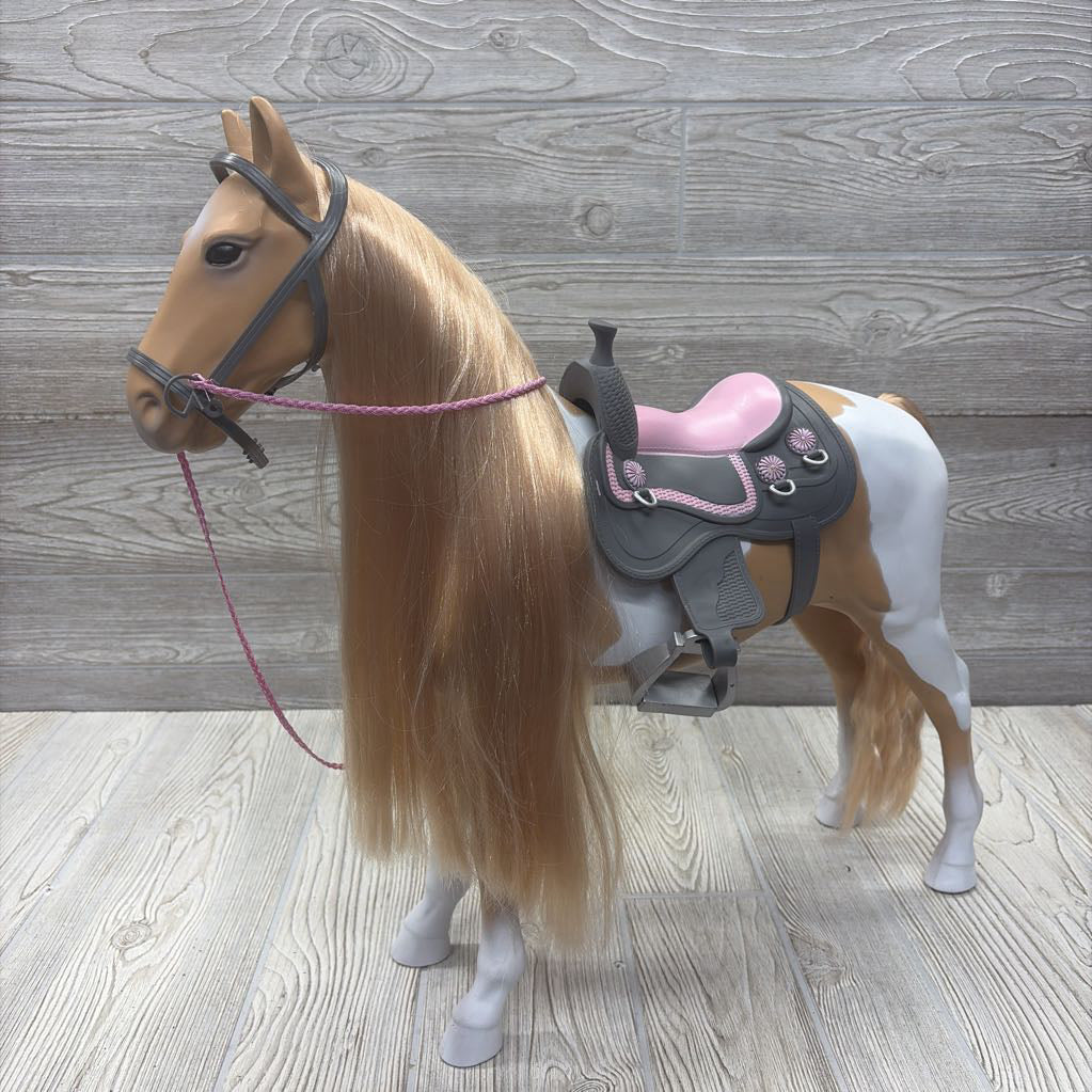 18" Doll Palomino Horse