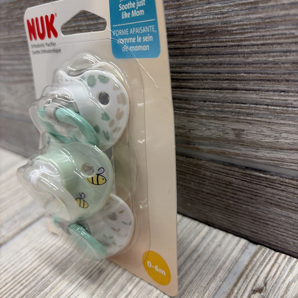 NEW 3 Pk Orthodontic Pacifiers 0-6M