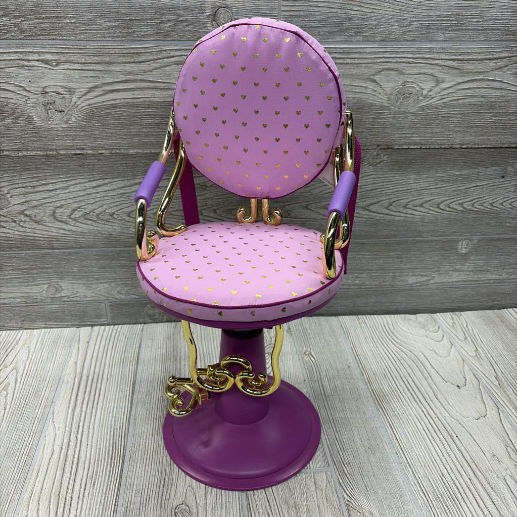 18" Doll Salon Chair Dots