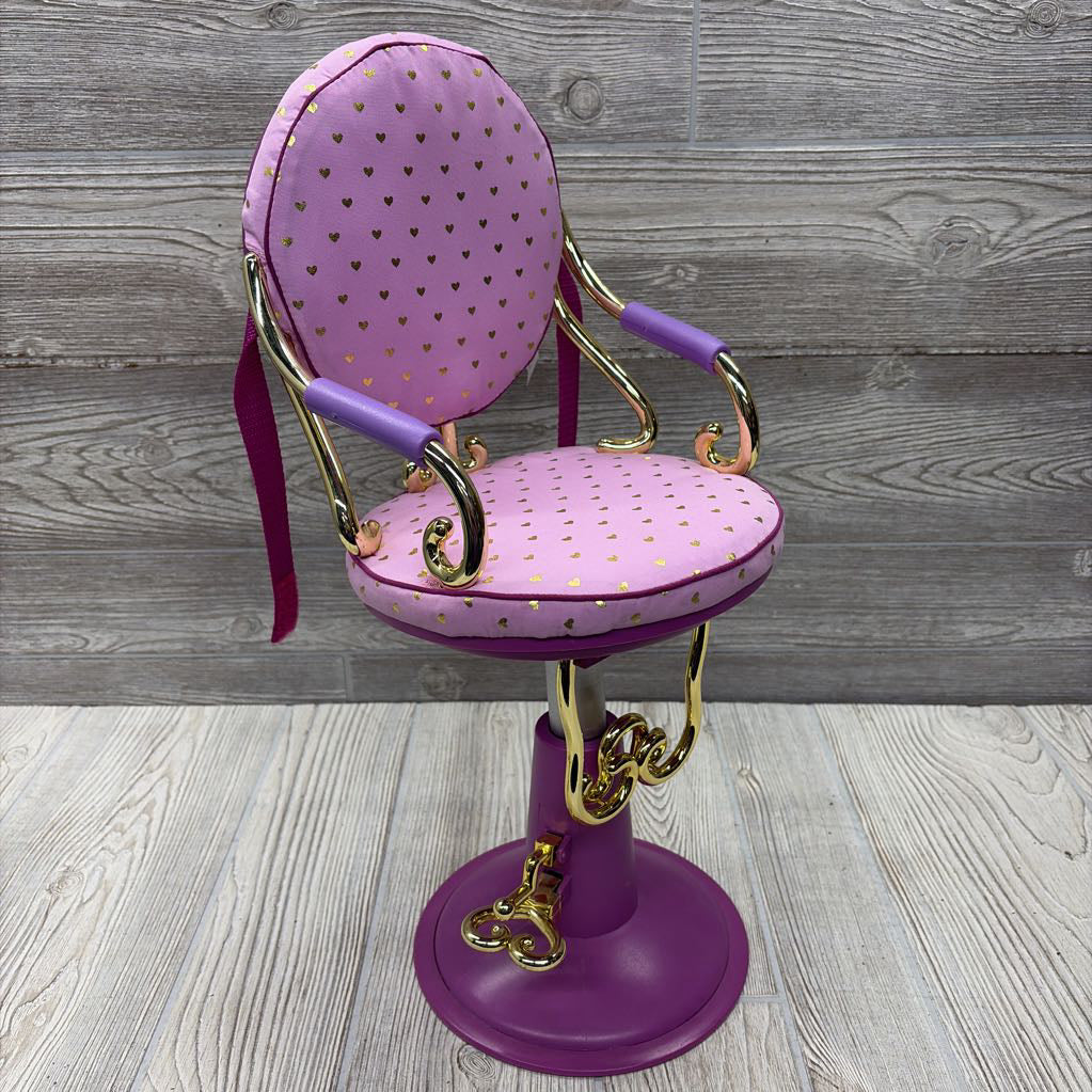 18" Doll Salon Chair Dots