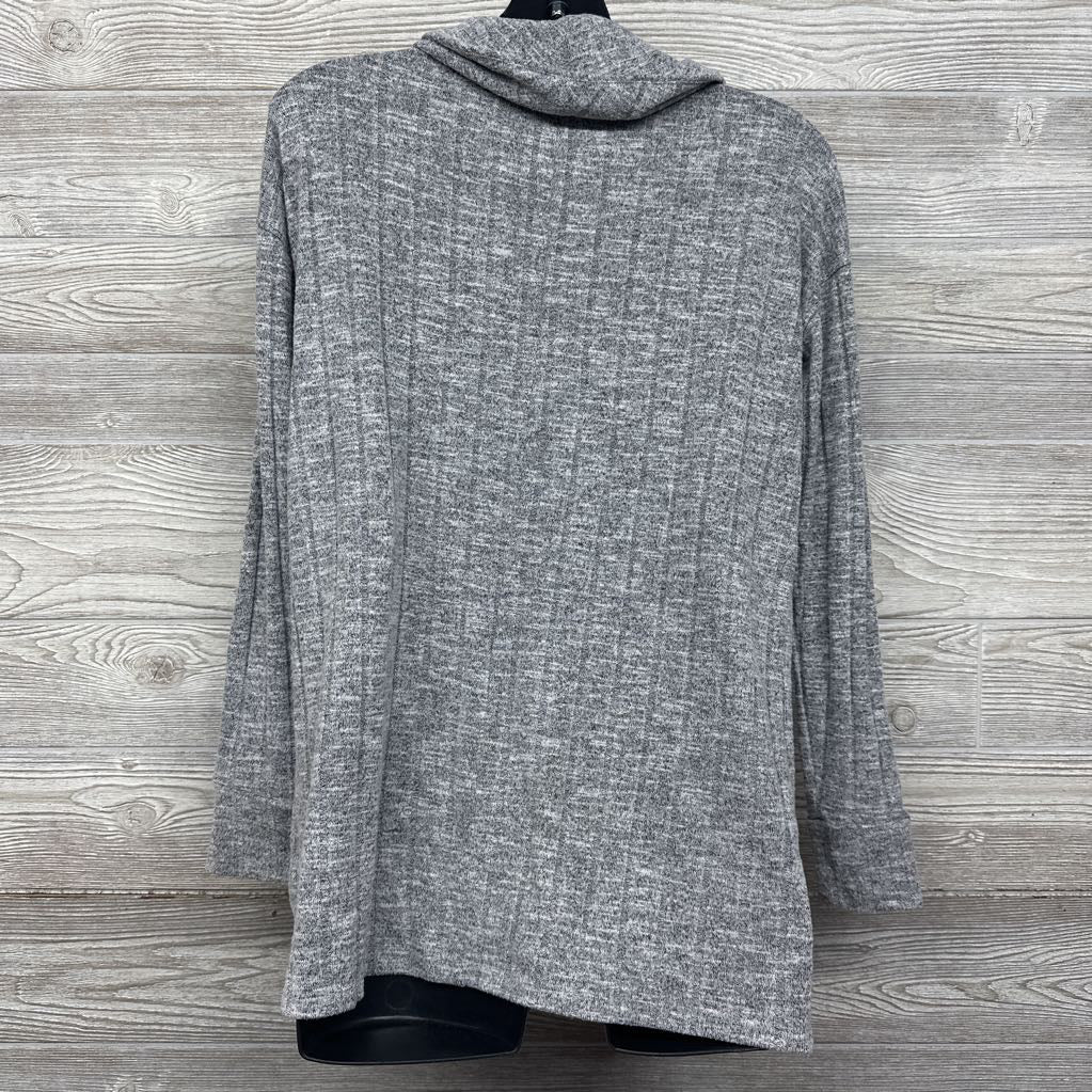 Sweater Fleece Mock Neck Nursing Shirt Medium