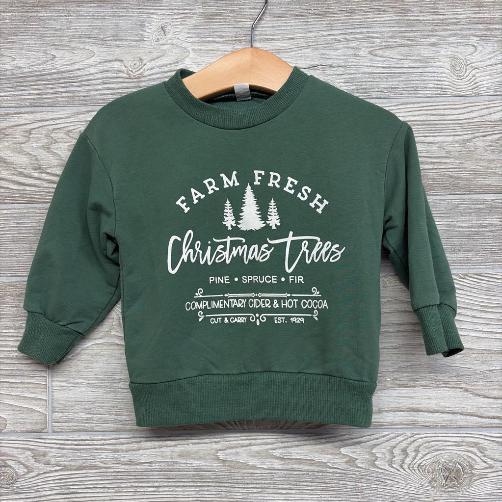 Crewneck Farm Fresh Christmas Trees 18-24M