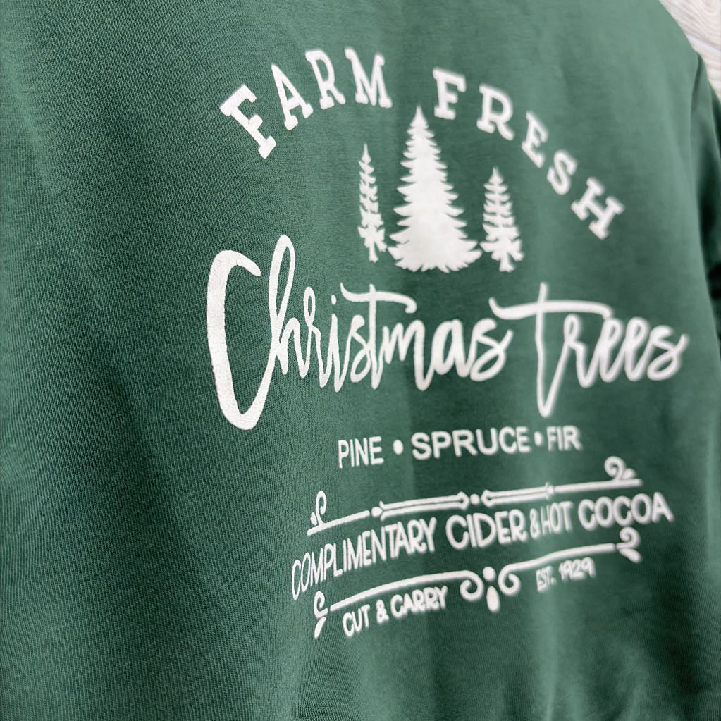 Crewneck Farm Fresh Christmas Trees 18-24M