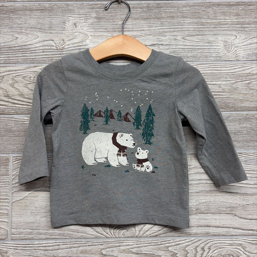 LS Shirt Trees Mountains Polar Bears 12M