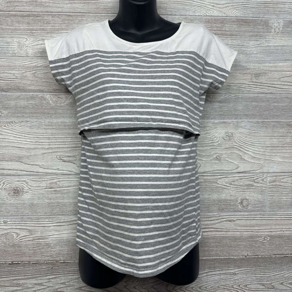 Nursing Shirt Stripes Large