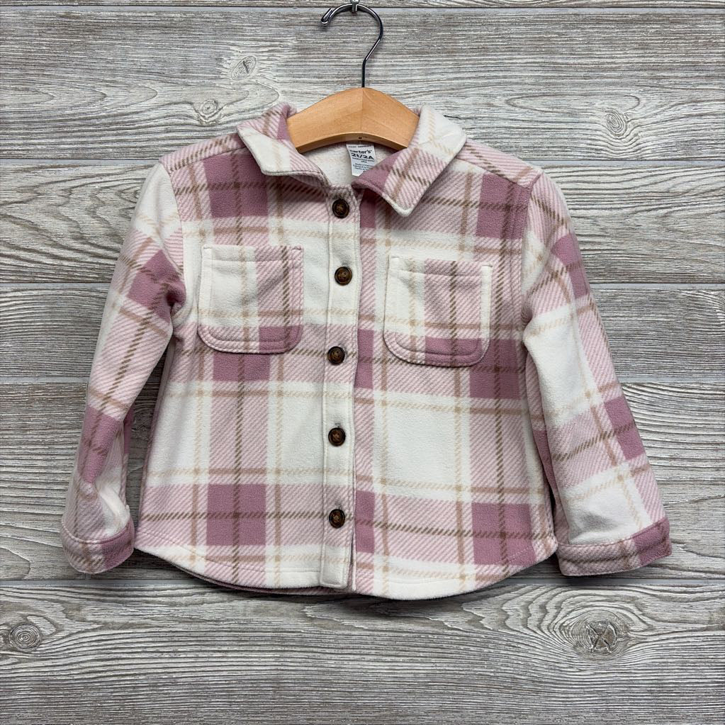 Plaid Fleece Shacket 2T