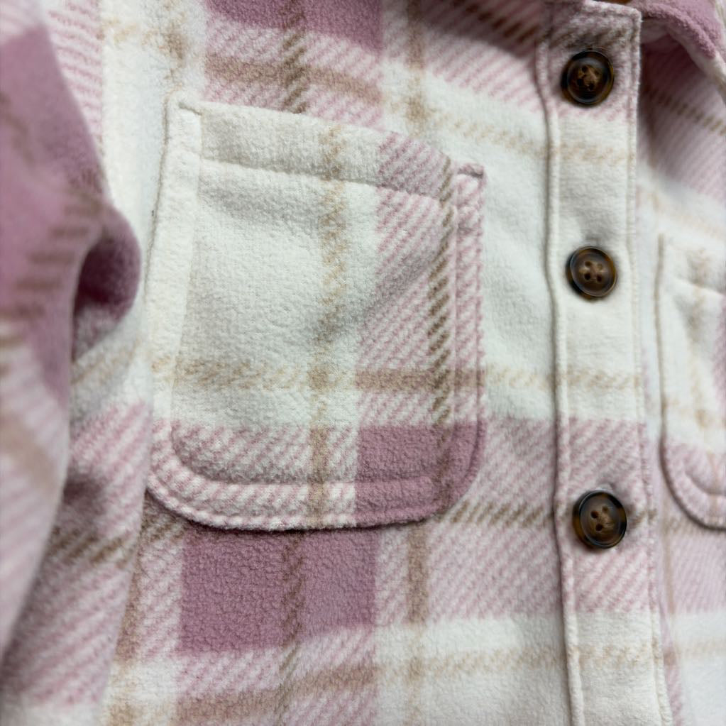 Plaid Fleece Shacket 2T
