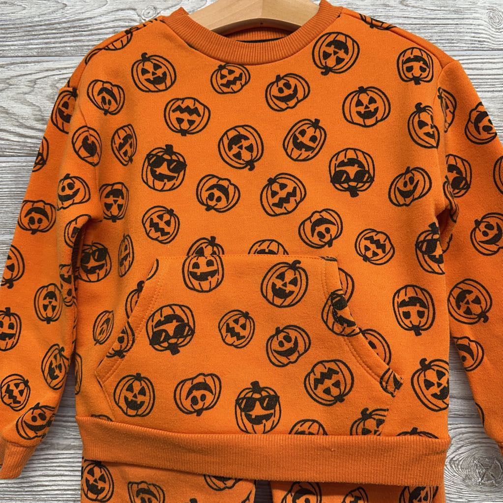 Crewneck & Jogger Sweatpants Pumpkins 4T