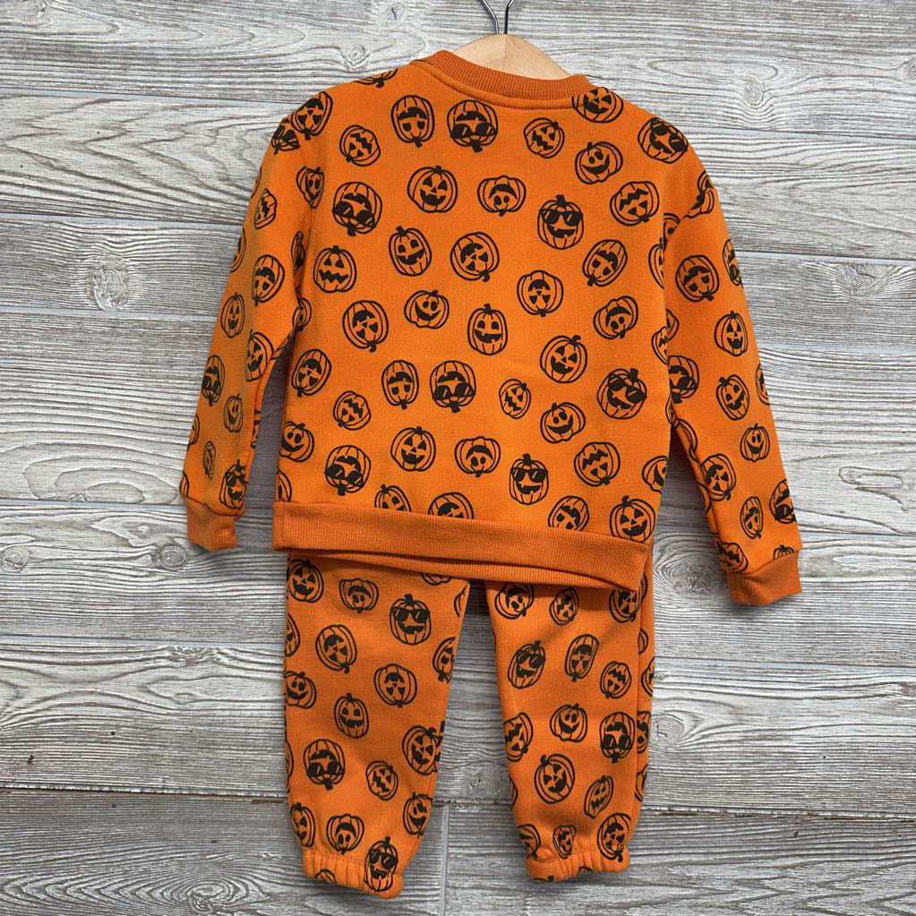 Crewneck & Jogger Sweatpants Pumpkins 4T