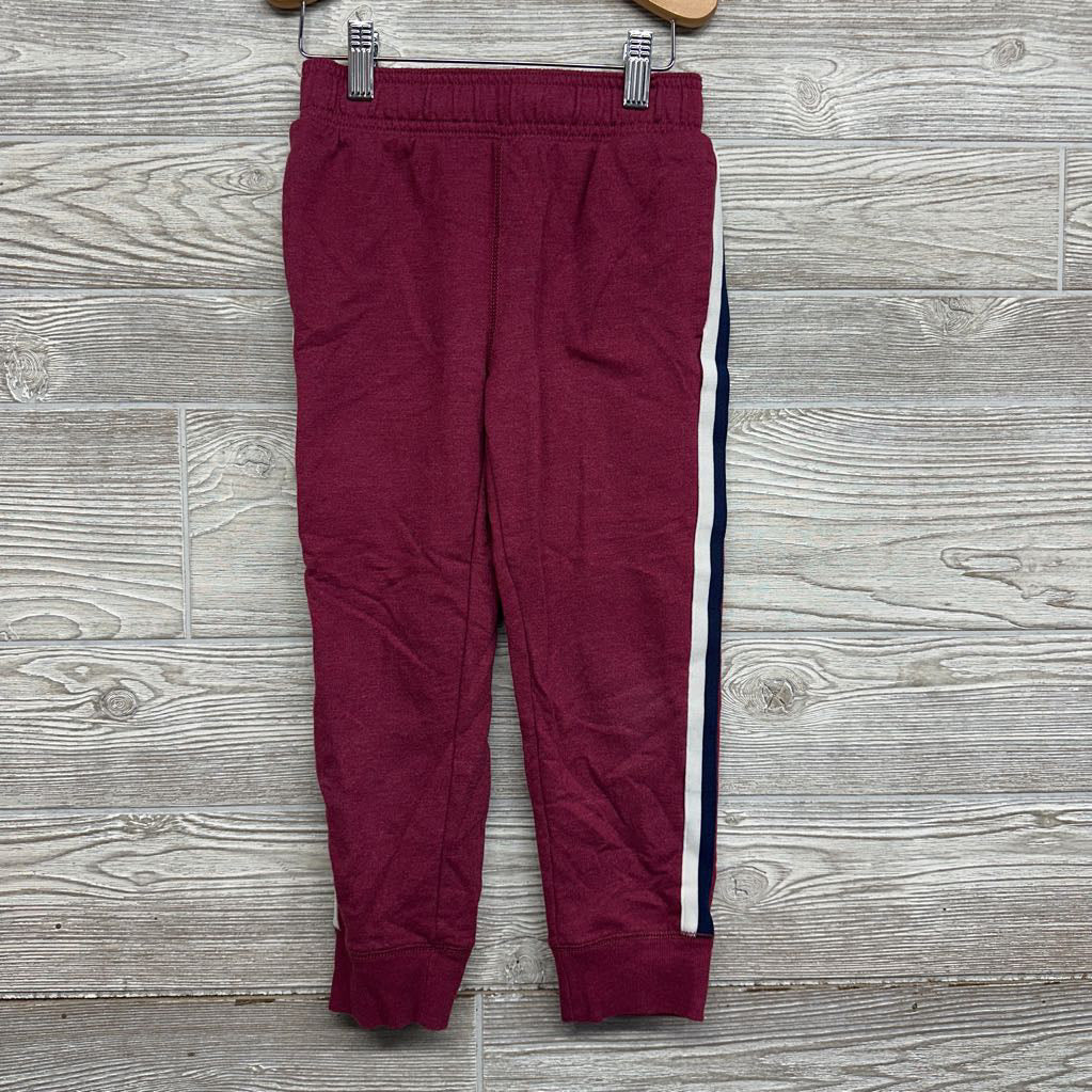 French Terry Drawstring Joggers Side Stripes 6