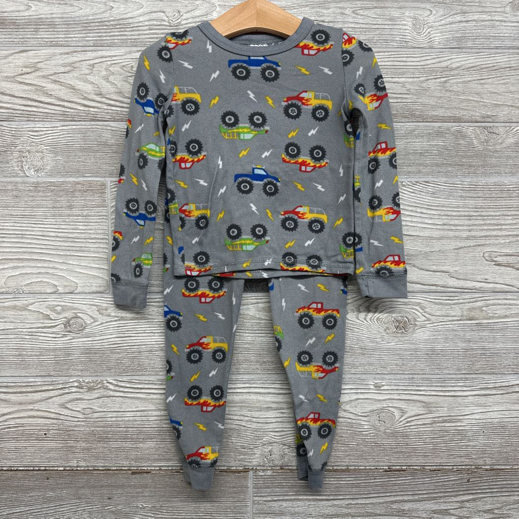 2 Pc LS PJs Monster Trucks 4T