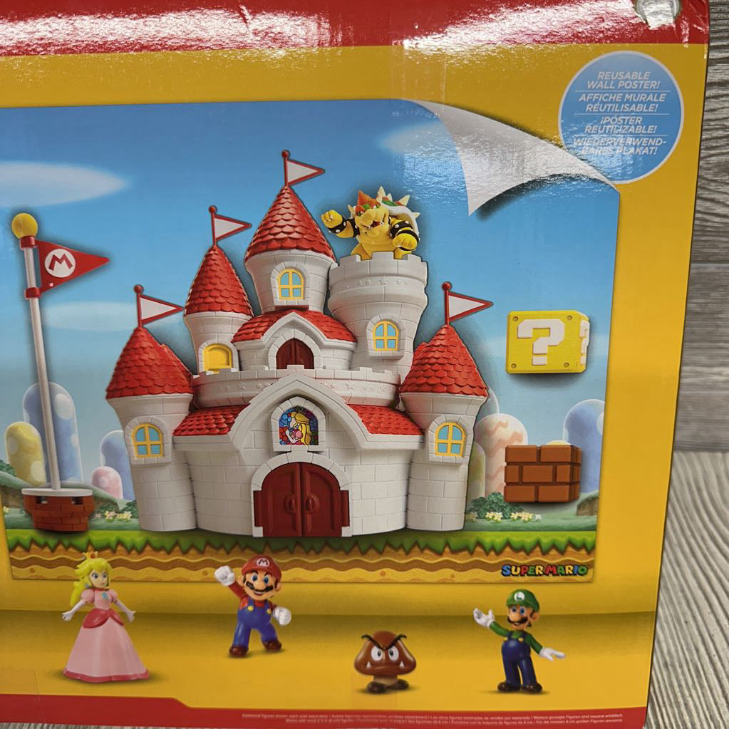 NEW Deluxe Mushroom Kingdom Castle Playset