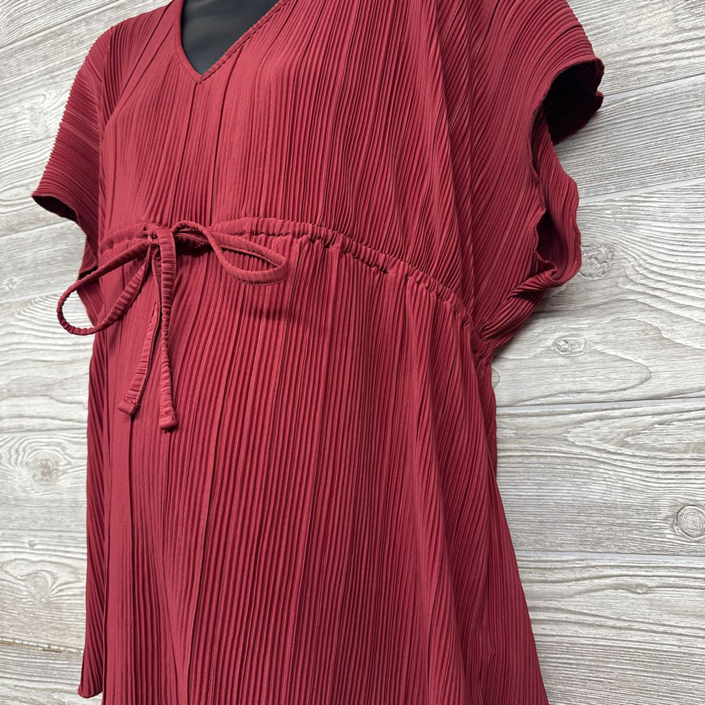 Accordion V Neck Blouse L