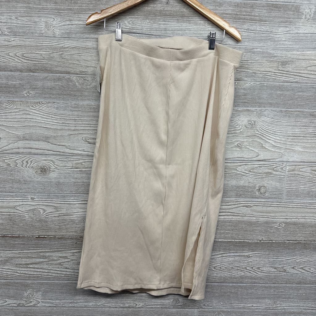 NEW Ribbed Maxi Skirt Large