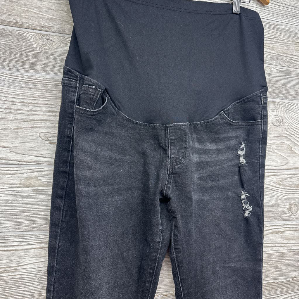 Full Panel Distressed Skinny Jeans XL