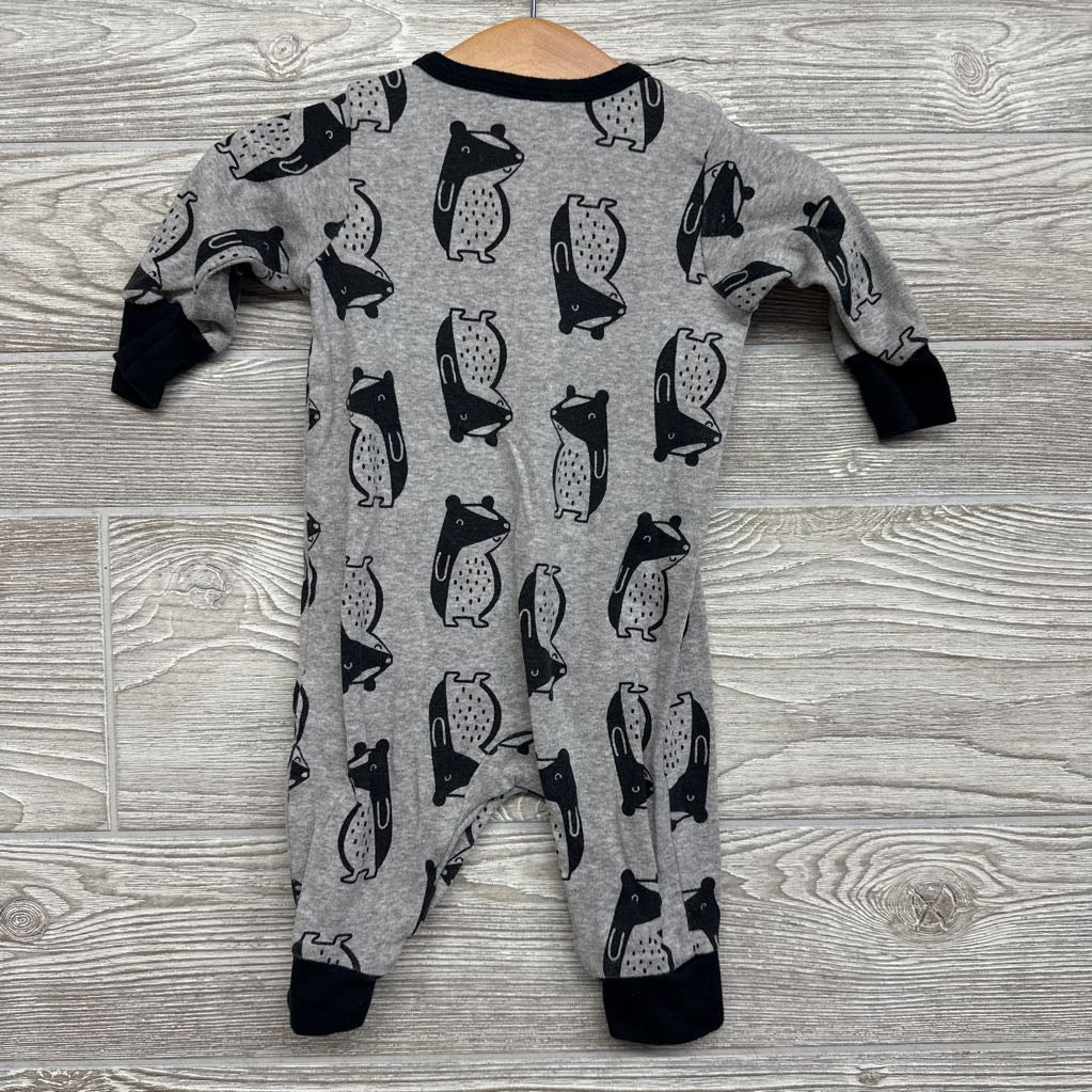 LS Henley Outfit Badger 0-3M