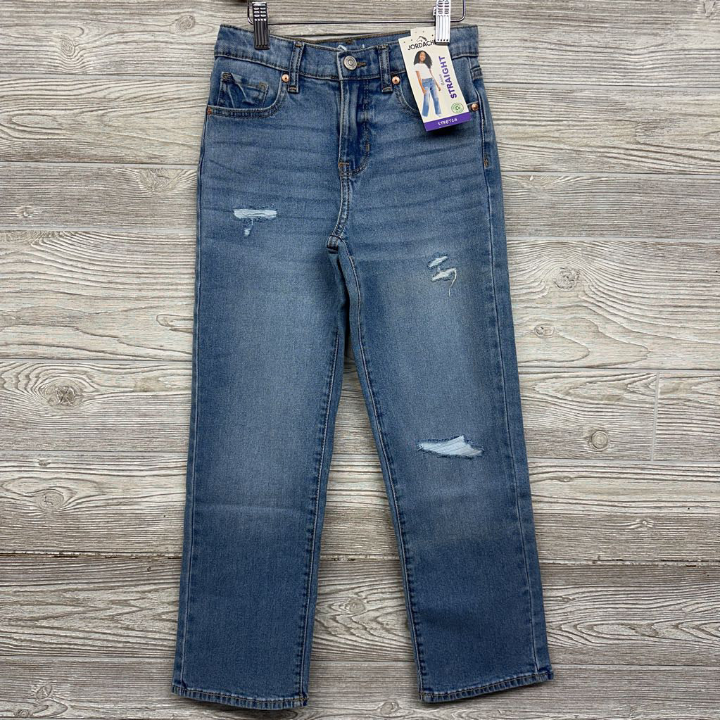 NEW Ripped Straight Baggy Jeans 8