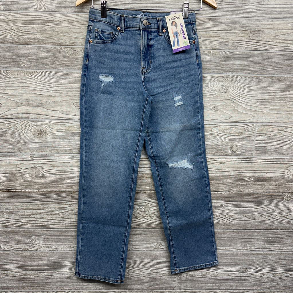 NEW Ripped Straight Baggy Jeans 14