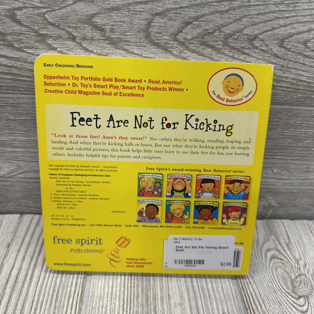 Feet Are Not For Kicking Board Book