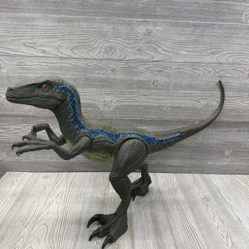 Super Colossal Velociraptor Blue Dinosaur