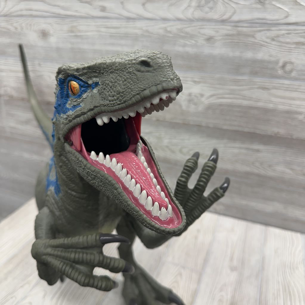 Super Colossal Velociraptor Blue Dinosaur