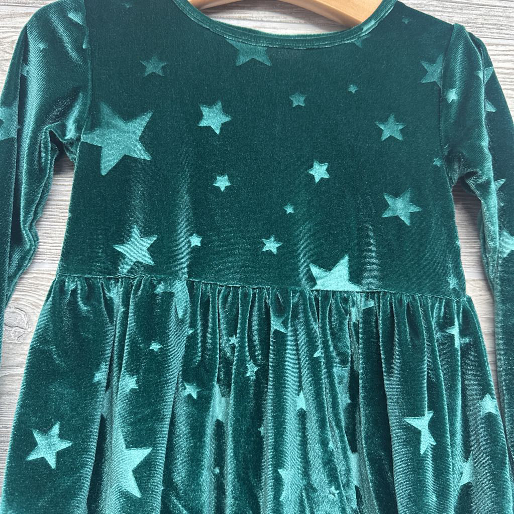 Velour Dress Stars 3t