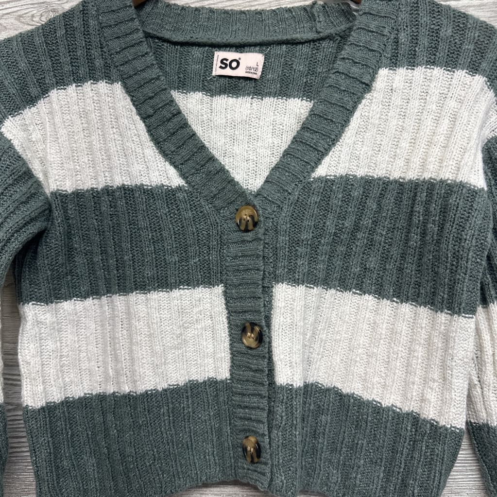 Sweater Cardigan Stripes 10-12