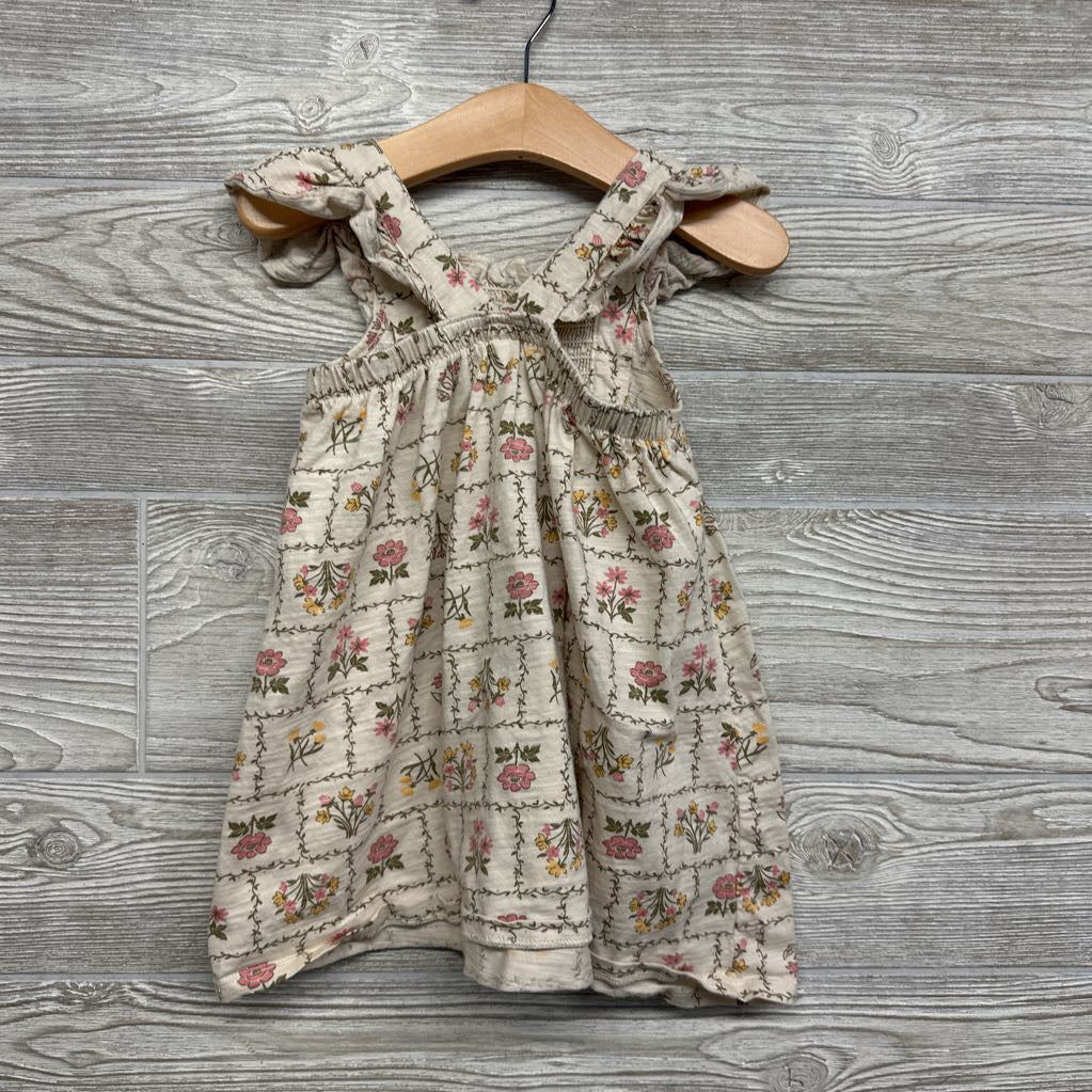 Smocked Dress Flowers 3t