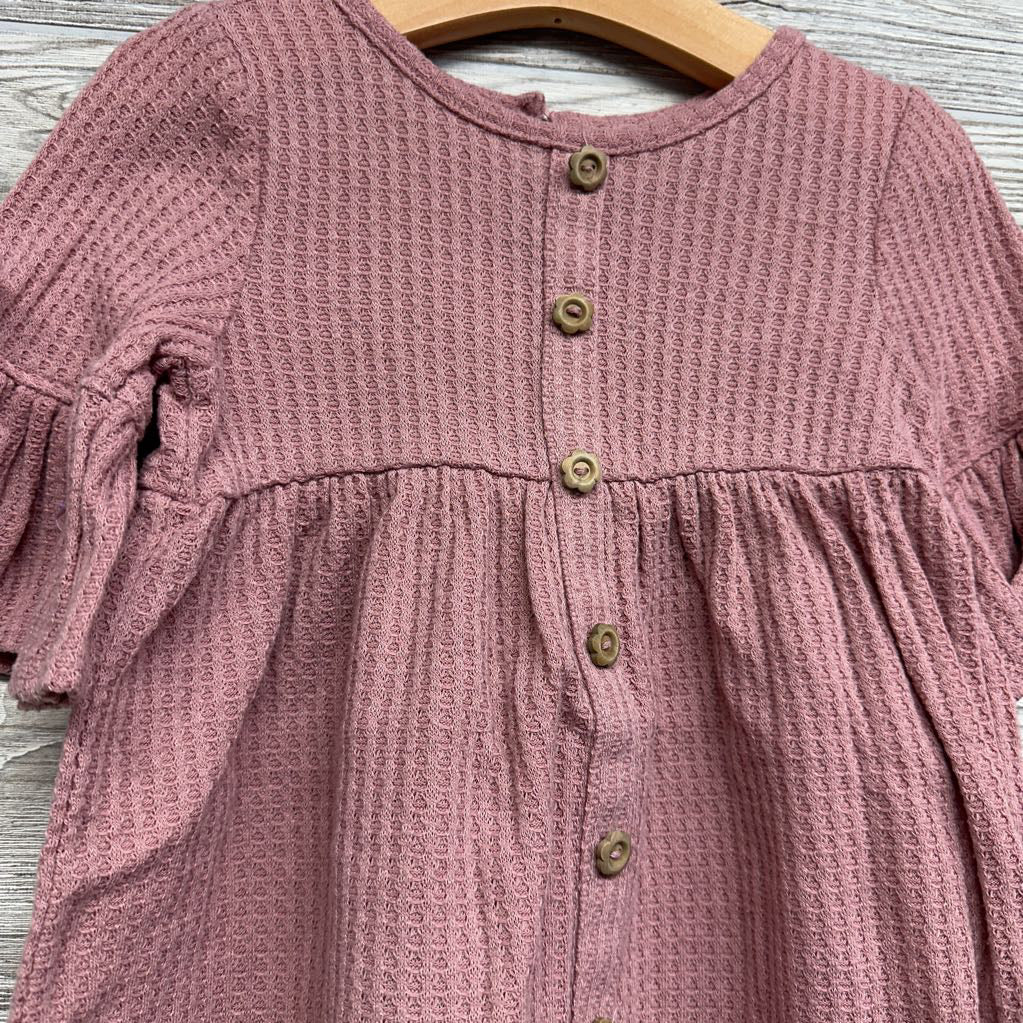 Waffle Knit LS Dress 4t