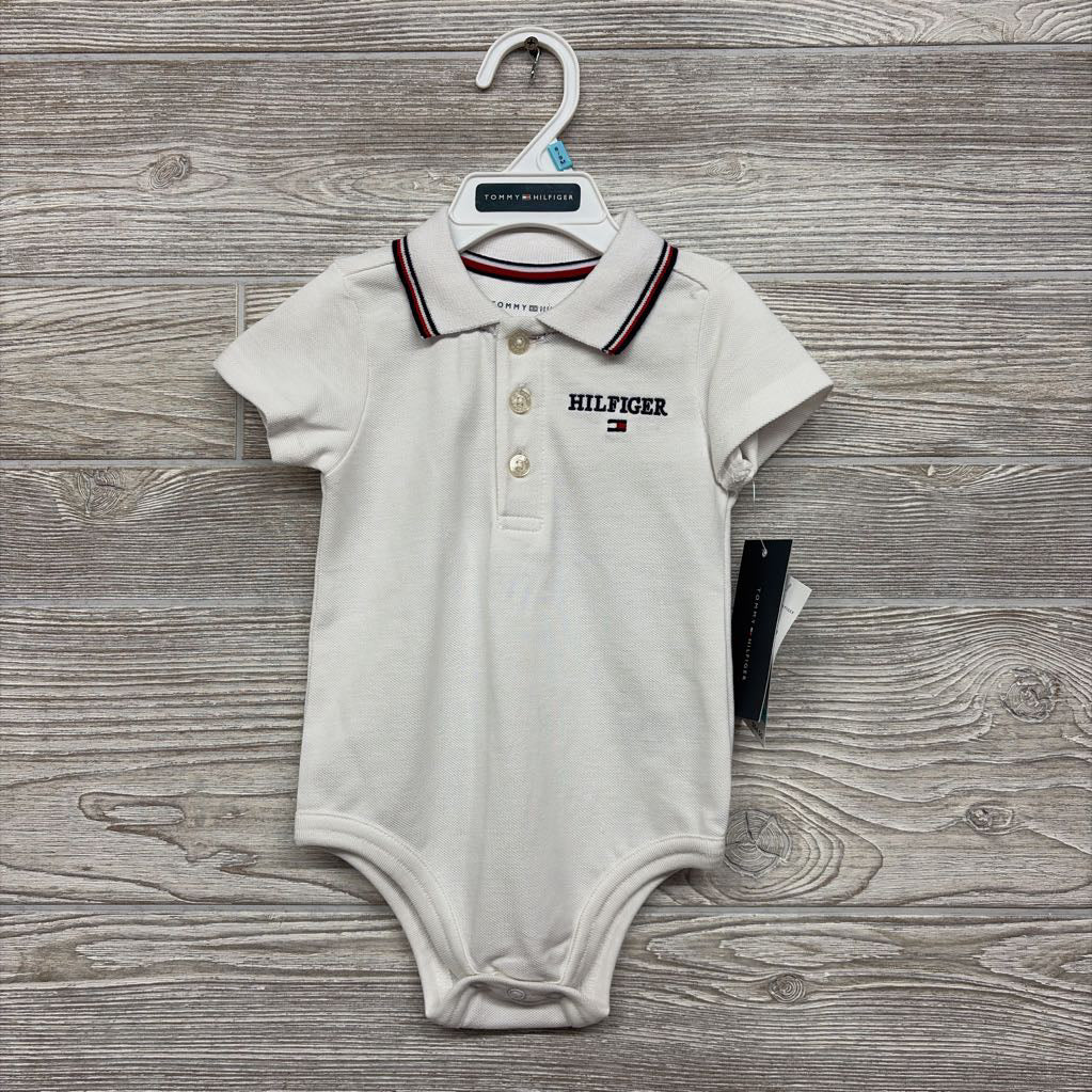 NEW Polo Bodysuit Embroidered Logo 6-9M