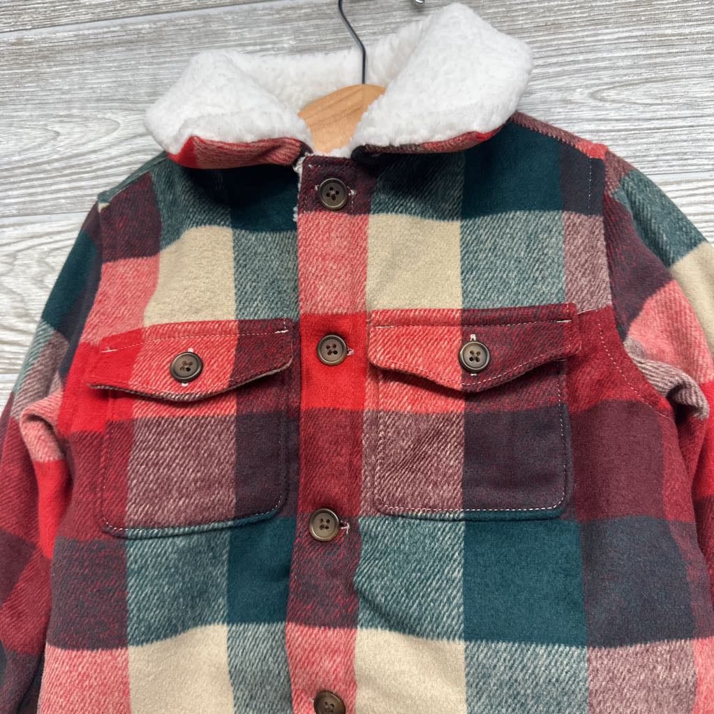 Lined Plaid Shacket 3T